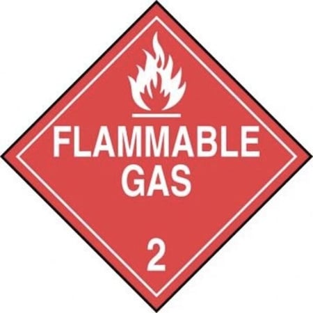 Accuform DOT PLACARD HAZARD CLASS 2 GASES MPL202VS100 MPL202VS100